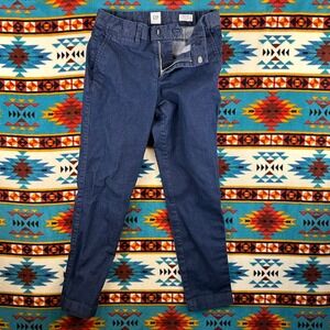 Gap Slim‎ City Crop Pants Blue Denim Style Size 00 Regular